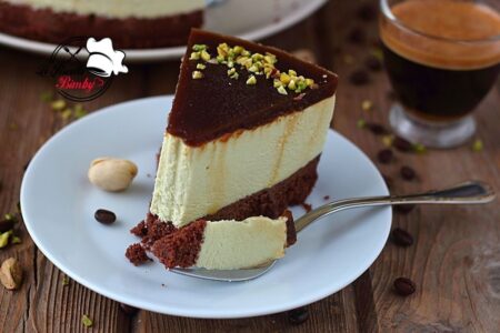 CHEESECAKE AL PISTACCHIO E CAFF&Egrave; BIMBY