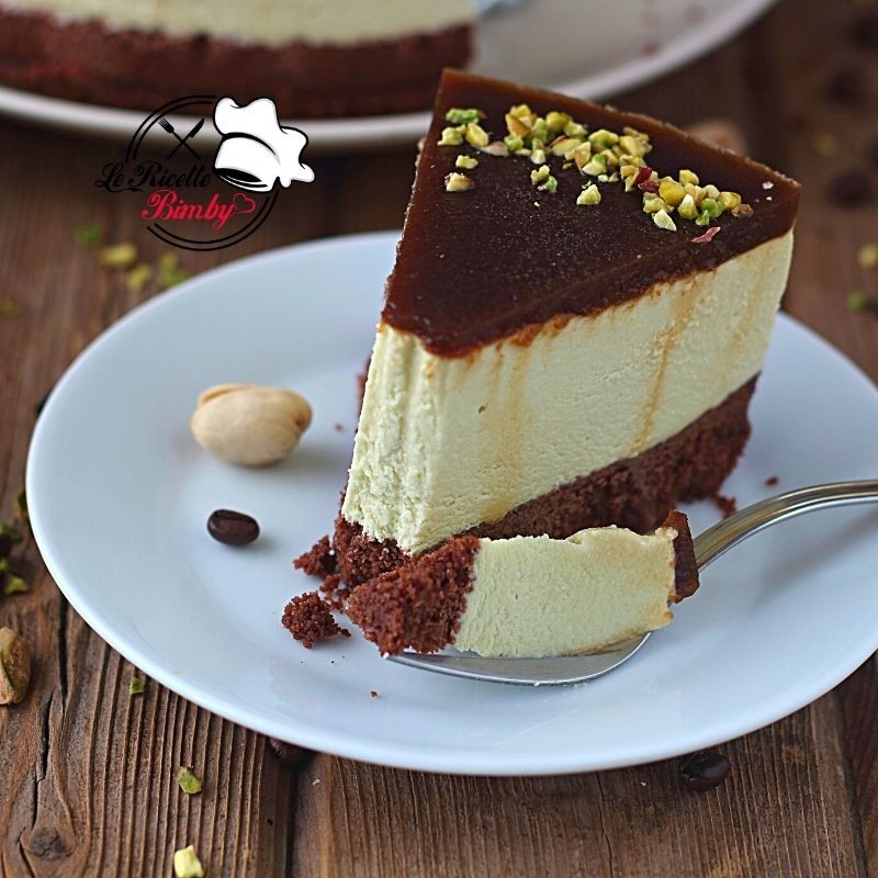 CHEESECAKE AL PISTACCHIO E CAFFÈ BIMBY