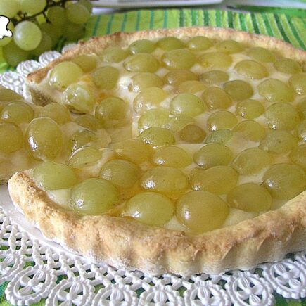 CROSTATA ALL'UVA E CREMA PASTICCERA BIMBY