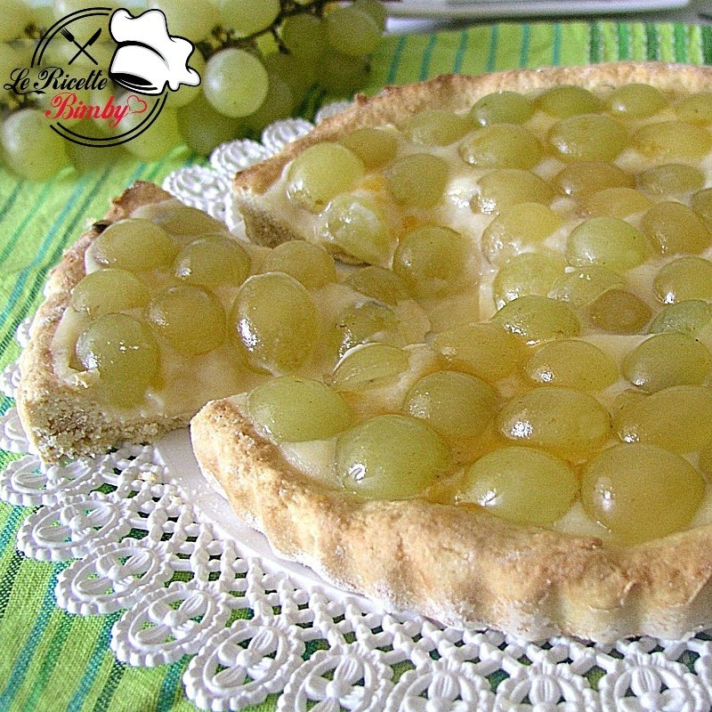CROSTATA ALL'UVA E CREMA PASTICCERA BIMBY