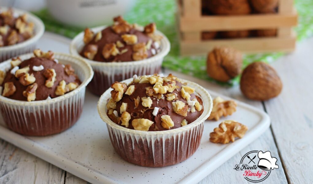 MUFFIN ALLE NOCI E CIOCCOLATO BIMBY