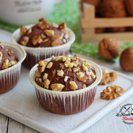 MUFFIN ALLE NOCI E CIOCCOLATO BIMBY