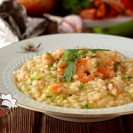 RISOTTO ALLE ZUCCHINE E GAMBERETTI BIMBY