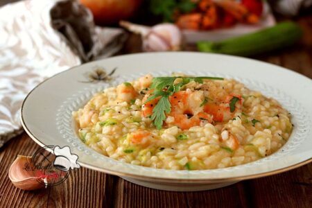 RISOTTO ALLE ZUCCHINE E GAMBERETTI BIMBY
