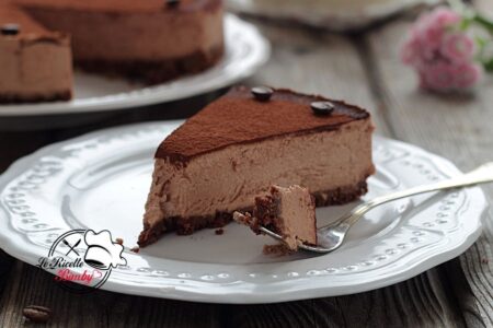 torta fredda allo yogurt e caffè