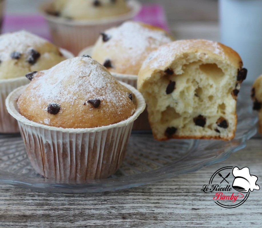 MUFFIN CON GOCCE DI CIOCCOLATO BIMBY MUFFIN CON GOCCE DI CIOCCOLATO BIMBY
