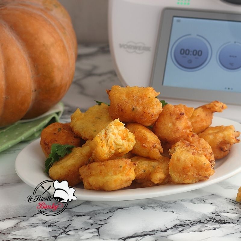 COME FARE LE FRITTELLE ALLA ZUCCA SALATE BIMBY