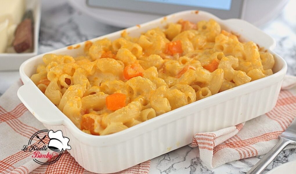 PASTA ALLA ZUCCA E FORMAGGIO GRATINATA