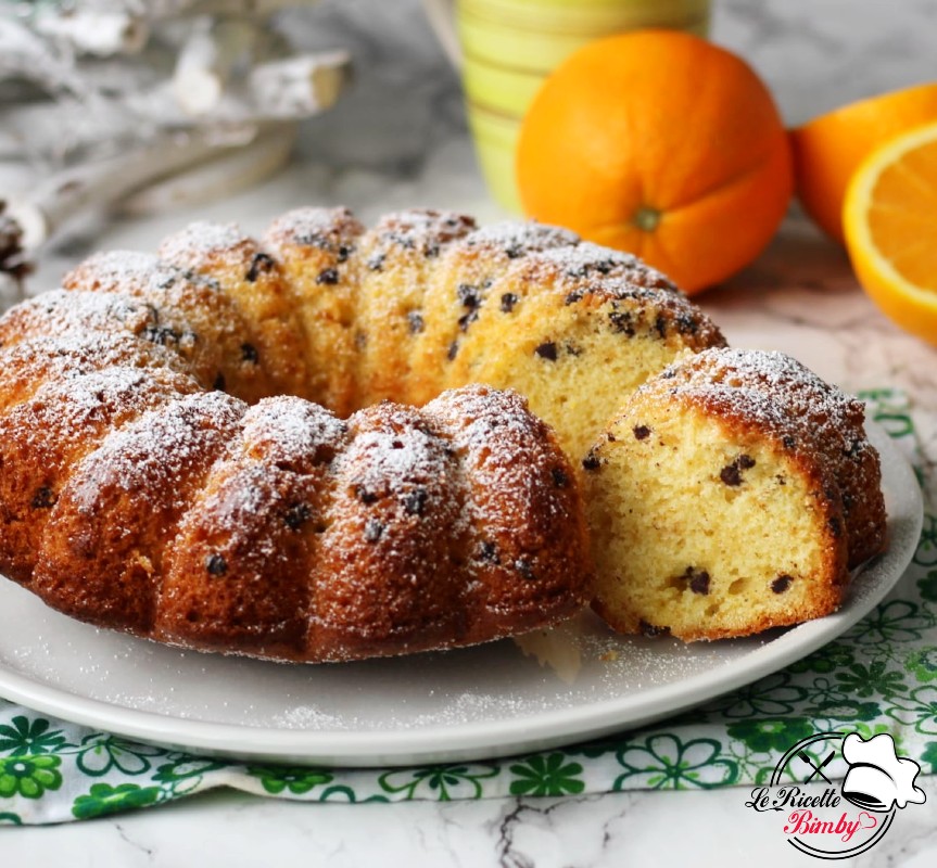 CIAMBELLA ALL'ARANCIA E CIOCCOLATO BIMBY