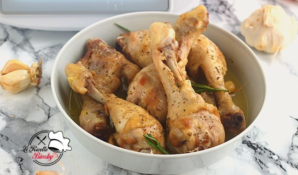 COSCE DI POLLO ALL'AGLIO RICETTA BIMBY