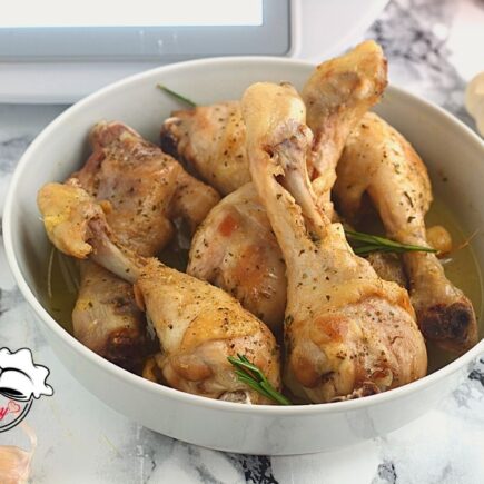 COSCE DI POLLO ALL'AGLIO RICETTA BIMBY