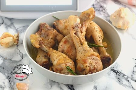 COSCE DI POLLO ALL'AGLIO RICETTA BIMBY