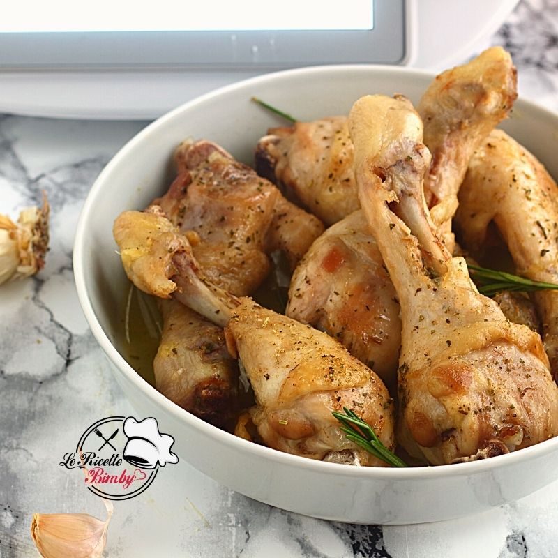 COSCE DI POLLO ALL'AGLIO RICETTA BIMBY ricetta facile e appetitosa alla portata di tutto, risultato da scarpetta