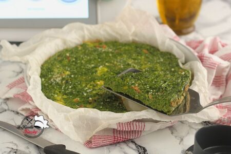 FRITTATA DI SPINACI E PROSCIUTTO COTTO BIMBY