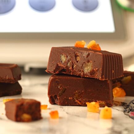 TORRONE MORBIDO AL CIOCCOLATO E ARANCIA BIMBY
