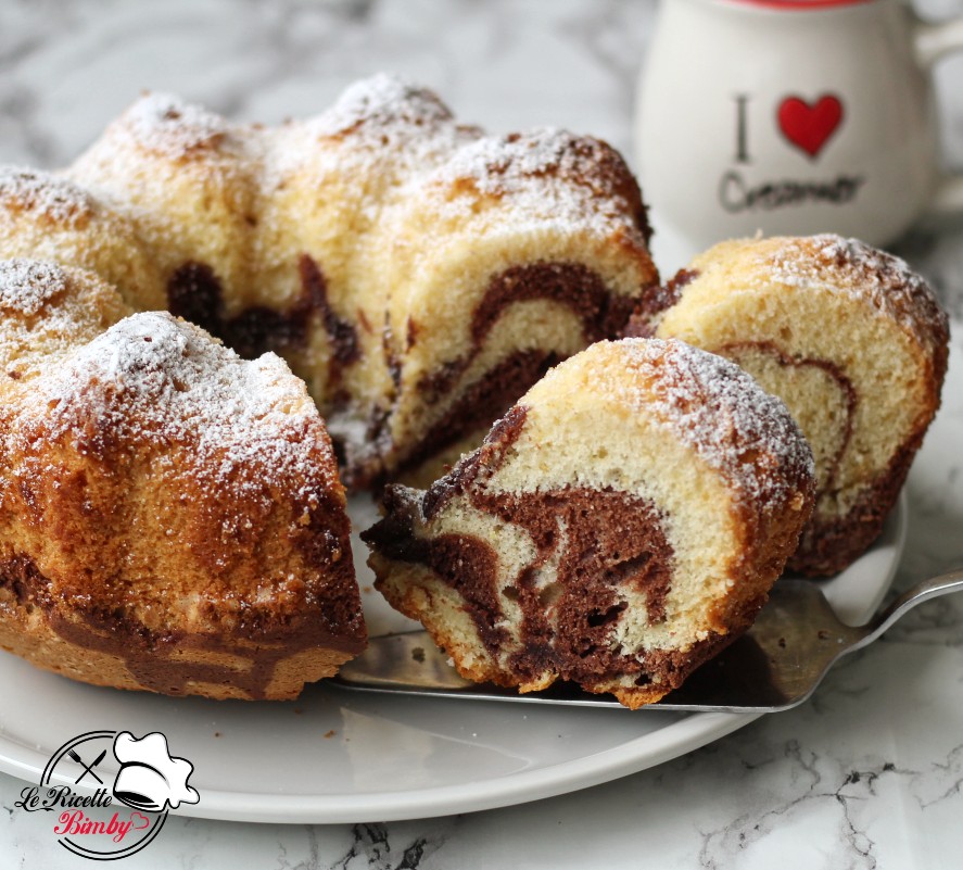 CIAMBELLA VARIEGATA AL LATTE E CACAO
