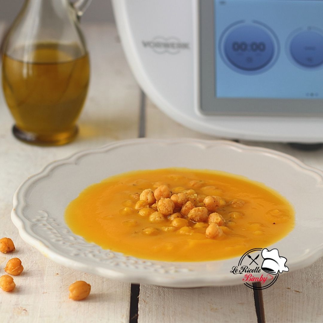 CREMA DI ZUCCA BIMBY CON CECI ARROSTITI