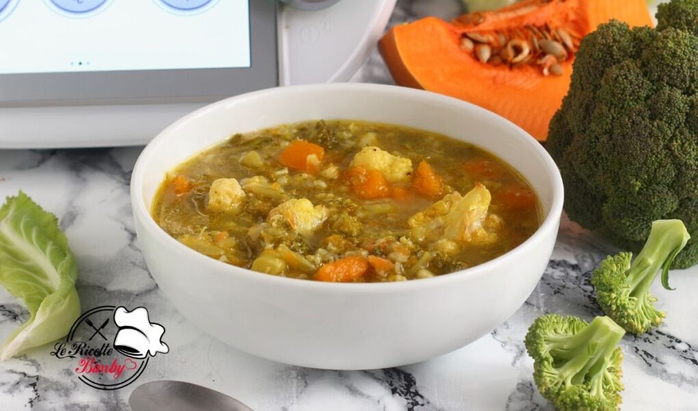 MINESTRONE DI ZUCCA CAVOLFIORE E BROCCOLI BIMBY