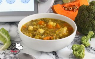 MINESTRONE DI ZUCCA CAVOLFIORE E BROCCOLI BIMBY