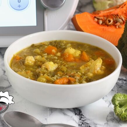 MINESTRONE DI ZUCCA CAVOLFIORE E BROCCOLI BIMBY