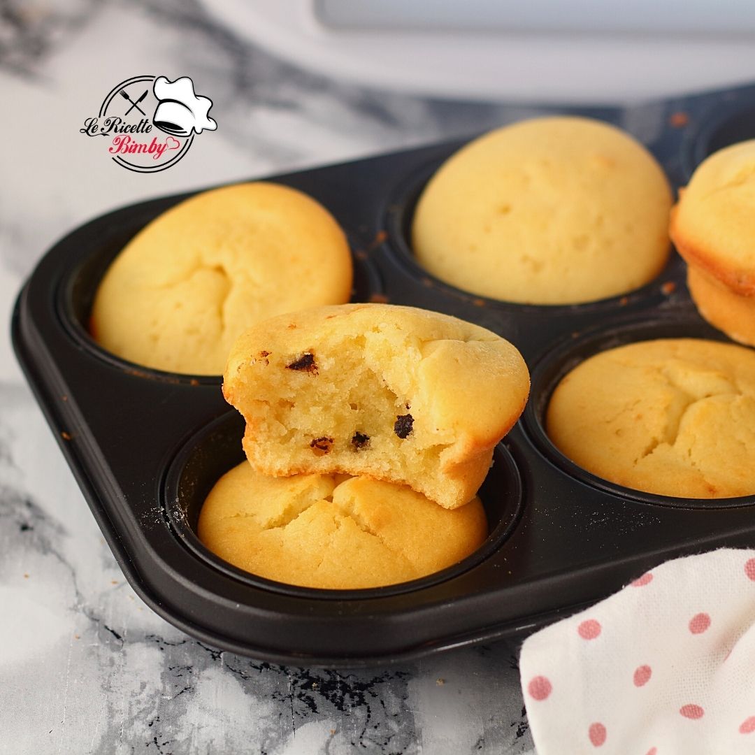 MUFFIN MORBIDISSIMI BIMBY CON GOCCE DI CIOCCOLATO