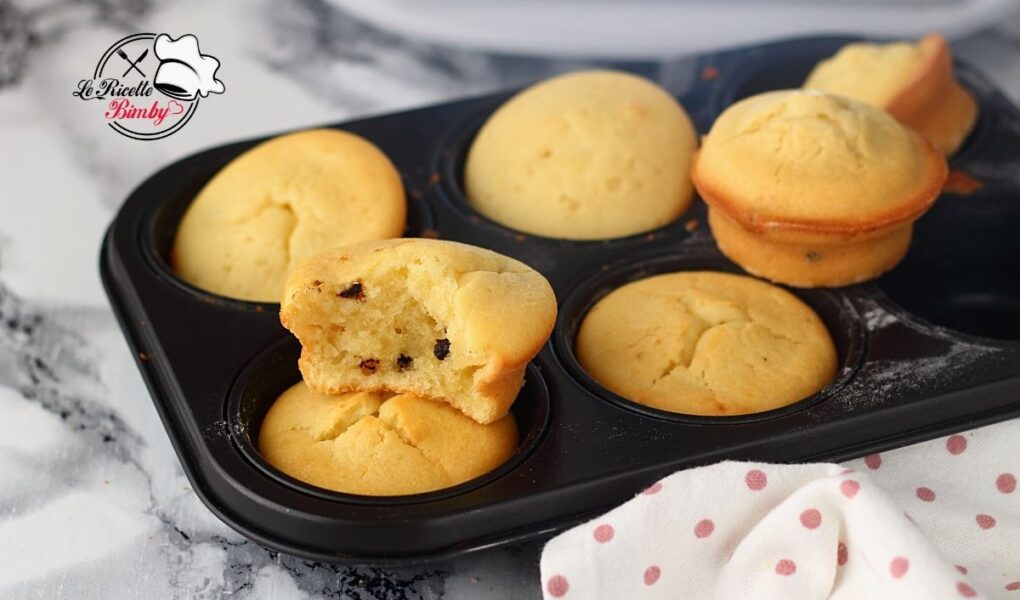 MUFFIN MORBIDISSIMI BIMBY CON GOCCE DI CIOCCOLATO