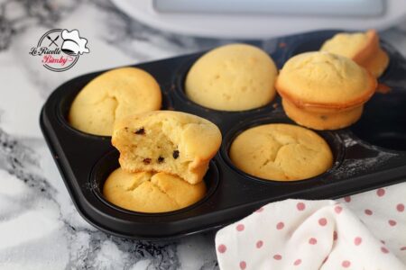 MUFFIN MORBIDISSIMI BIMBY CON GOCCE DI CIOCCOLATO