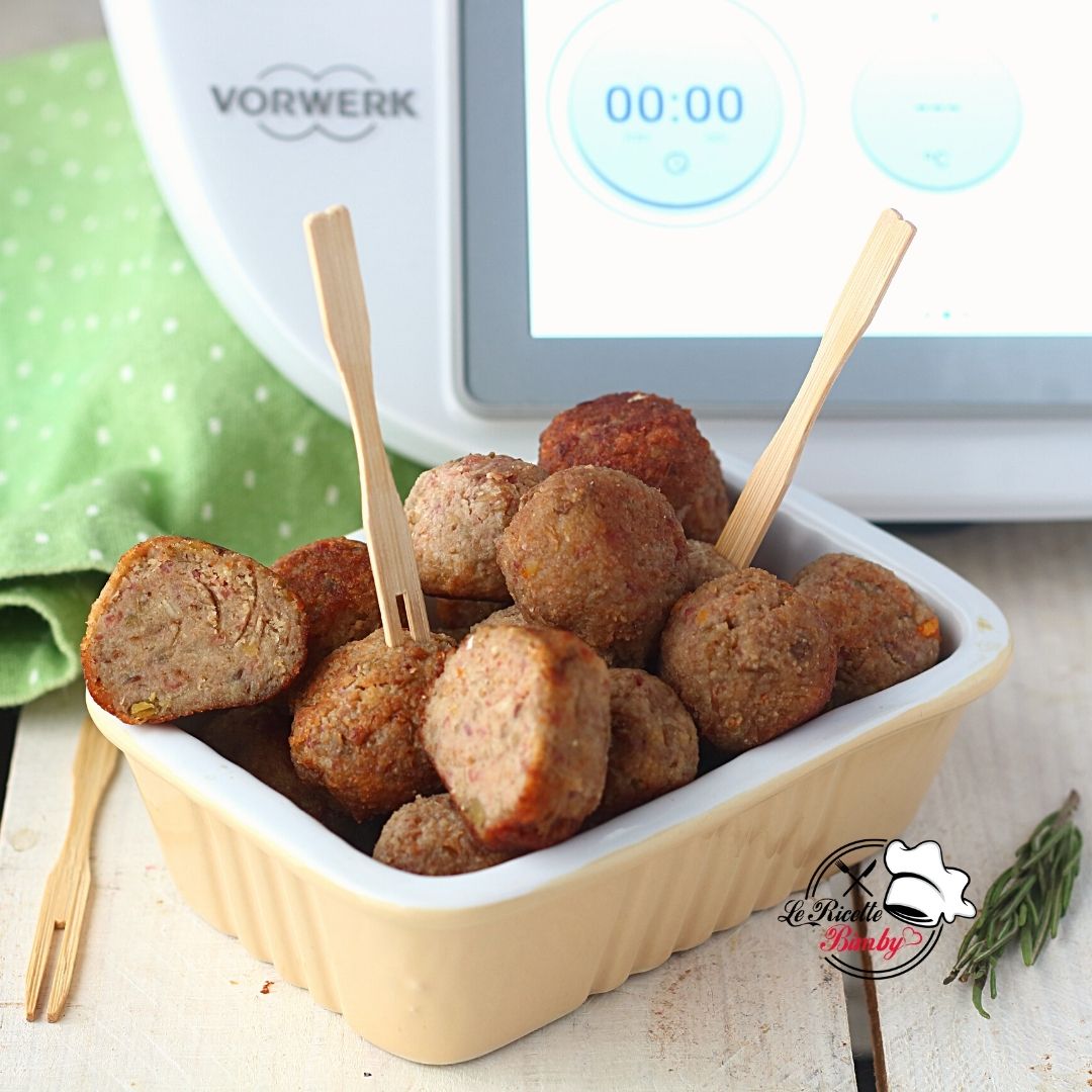POLPETTE DI COTECHINO E LENTICCHIE BIMBY