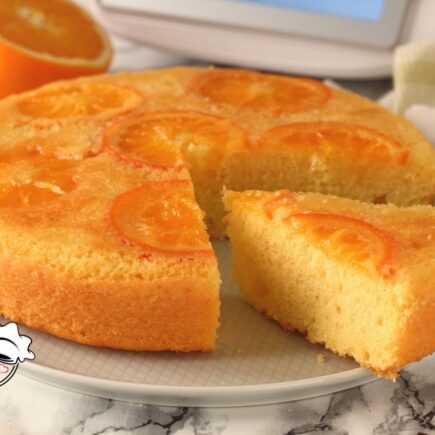 TORTA ROVESCIATA ALL'ARANCIA BIMBY una torta più facile a farsi che a dirsi perfetta per ogni occasione soffice e spugnosa