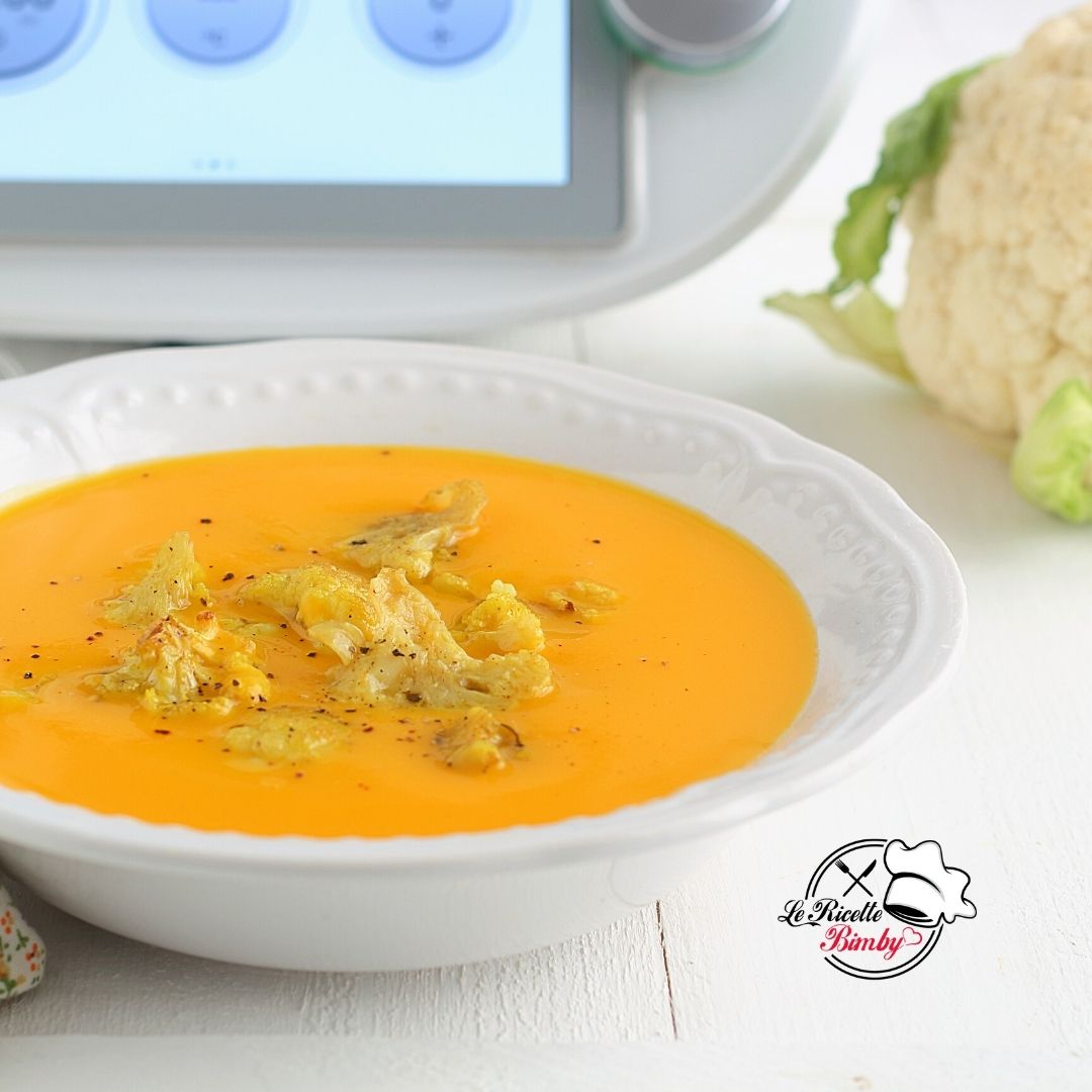 CAVOLFIORE ARROSTITO IN CREMA DI ZUCCA BIMBY