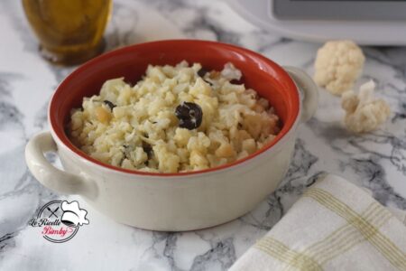 CAVOLFIORE E OLIVE IN BIANCO RICETTA BIMBY