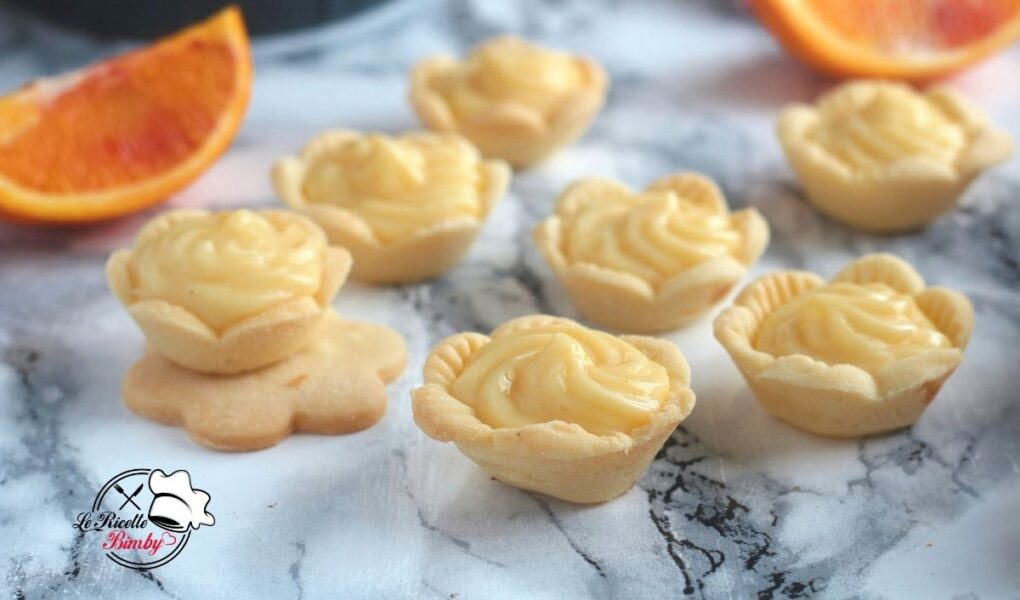 CESTINI CON CREMA ALL'ARANCIA