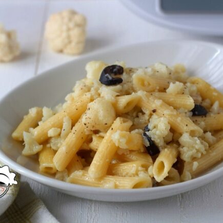 PASTA CON CAVOLFIORE E OLIVE IN BIANCO BIMBY