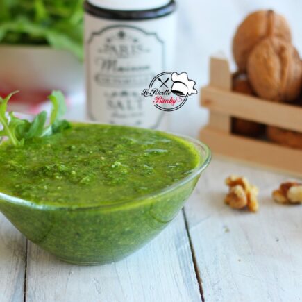 PESTO DI NOCI E RUCOLA BIMBY