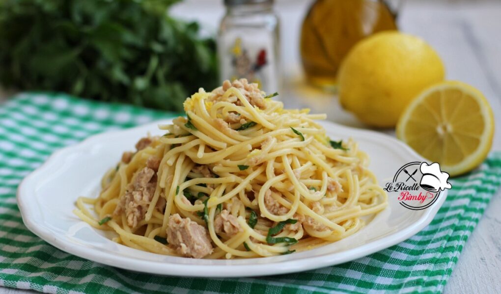 SPAGHETTI AL TONNO E LIMONE BIMBY