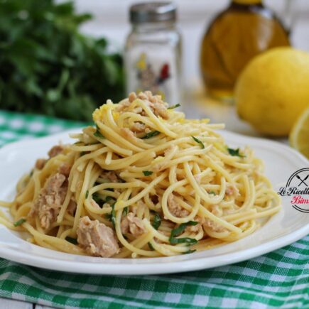 SPAGHETTI AL TONNO E LIMONE BIMBY