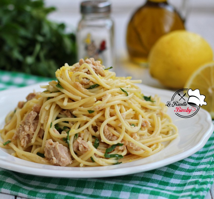 SPAGHETTI AL TONNO E LIMONE BIMBY