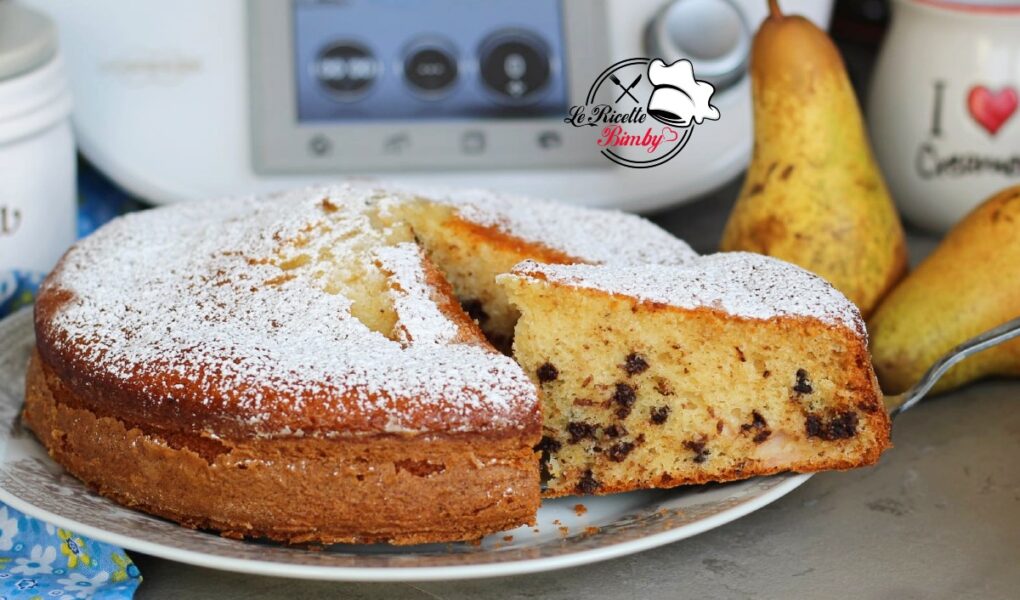 TORTA ALLE PERE CON GOCCE DI CIOCCOLATO