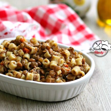 PASTA E LENTICCHIE BIMBY