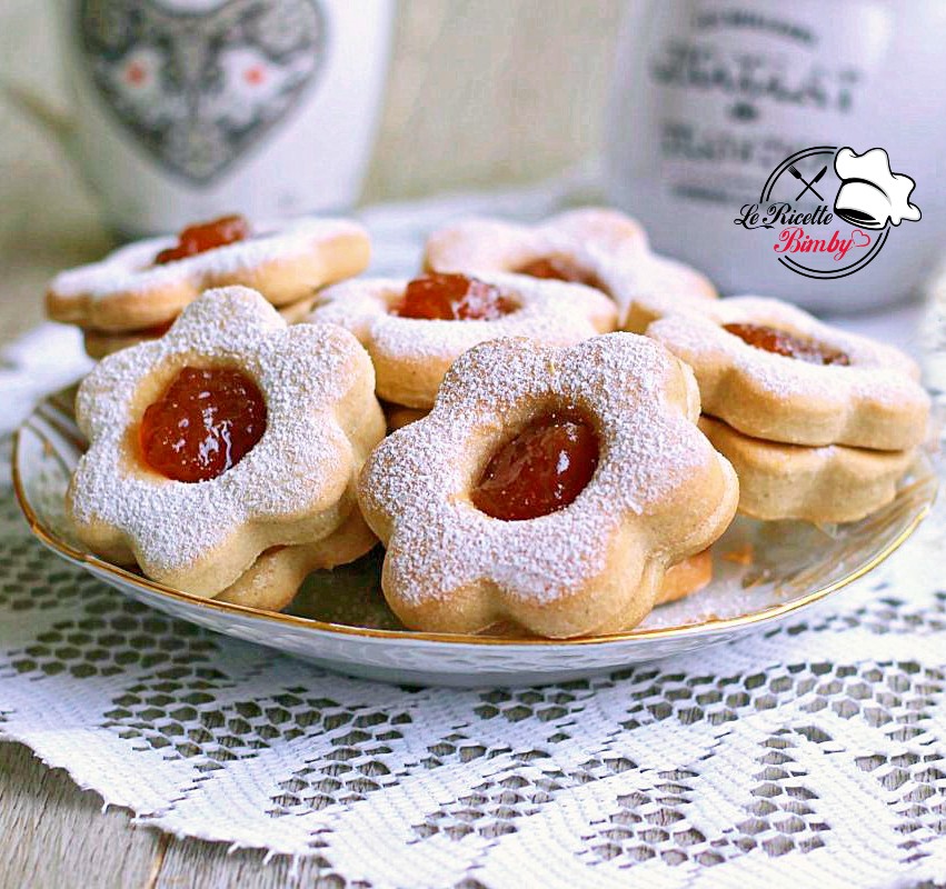 BISCOTTI AL BURRO CON MARMELLATA BIMBY