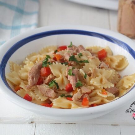 FARFALLE AL TONNO E PEPERONI BIMBY