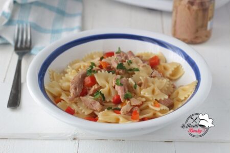 FARFALLE AL TONNO E PEPERONI BIMBY