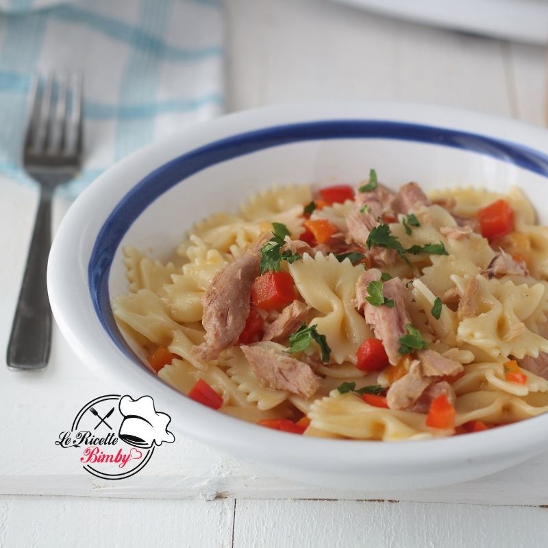 FARFALLE AL TONNO E PEPERONI BIMBY