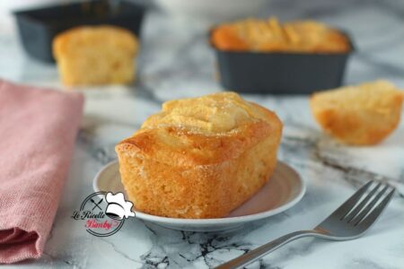 MINI PLUMCAKE ALLE MELE BIMBY morbidissimi profumati e leggeri da preparare per una merenda sana e genuina