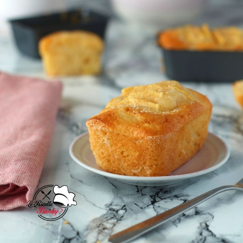 MINI PLUMCAKE ALLE MELE BIMBY morbidissimi profumati e leggeri da preparare per una merenda sana e genuina