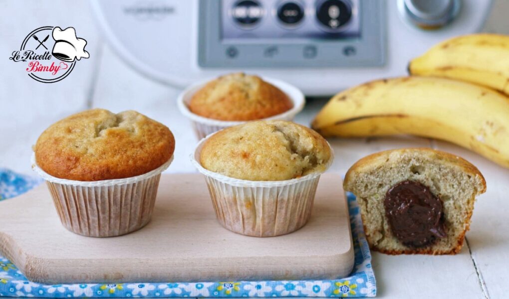 MUFFIN ALLA BANANA E NUTELLA BIMBY