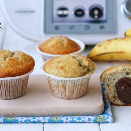 MUFFIN ALLA BANANA E NUTELLA BIMBY