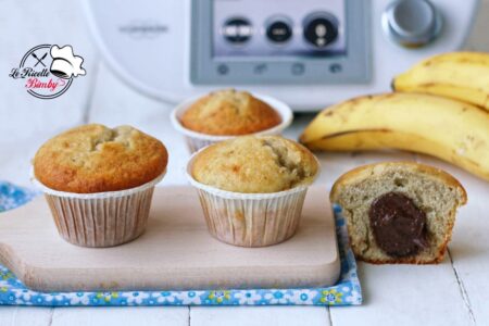 MUFFIN ALLA BANANA E NUTELLA BIMBY