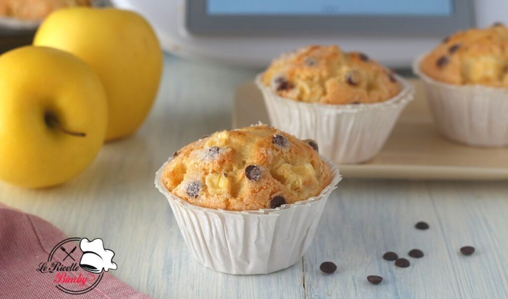 MUFFIN ALLE MELE CON GOCCE DI CIOCCOLATO BIMBY