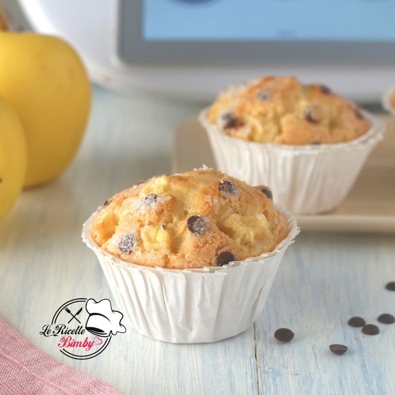 MUFFIN ALLE MELE CON GOCCE DI CIOCCOLATO BIMBY